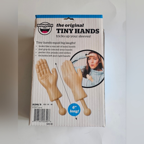 BigMouth Inc. Tiny Hands Gag Gift Euc - Picture 2 of 2